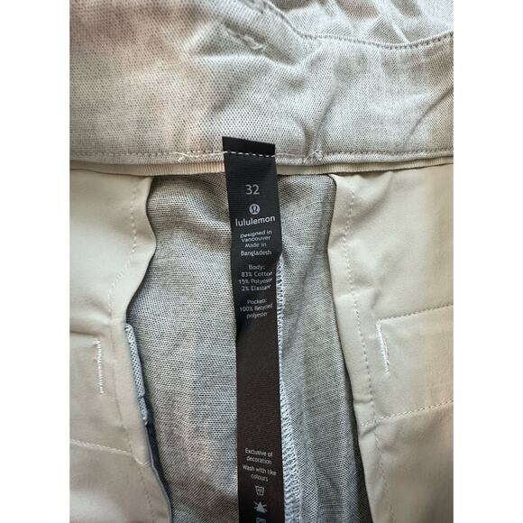 Lululemon | Men's Linen Shorts 11" | Khaki/Tan | SZ 32 - Picture 4 of 8